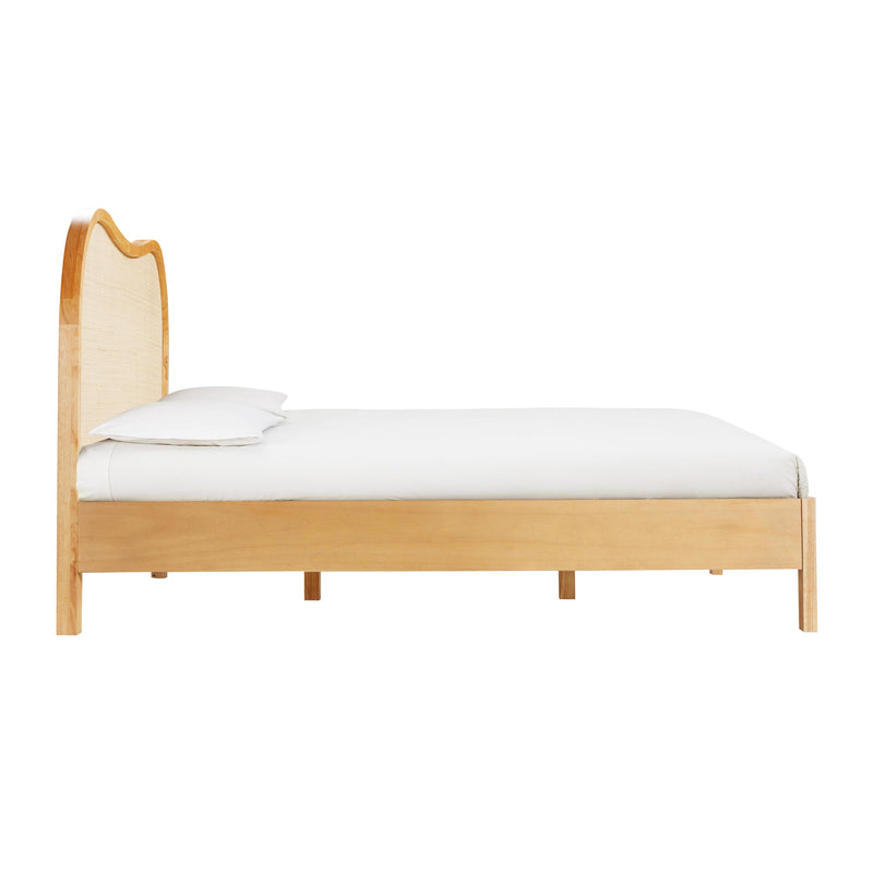 Grappa Natural Wood & Raffia King Bed