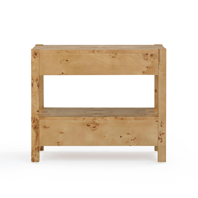 Brandyss Honey Burl Nightstand