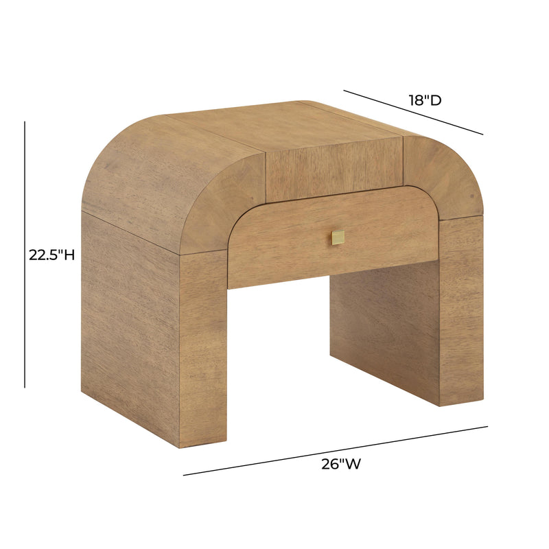 Hump Natural Nightstand