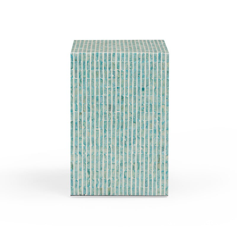 Derry Blue Capiz Shell Nightstand