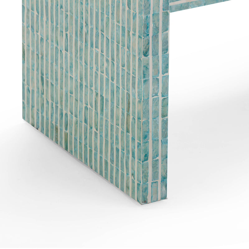 Derry Blue Capiz Shell Nightstand