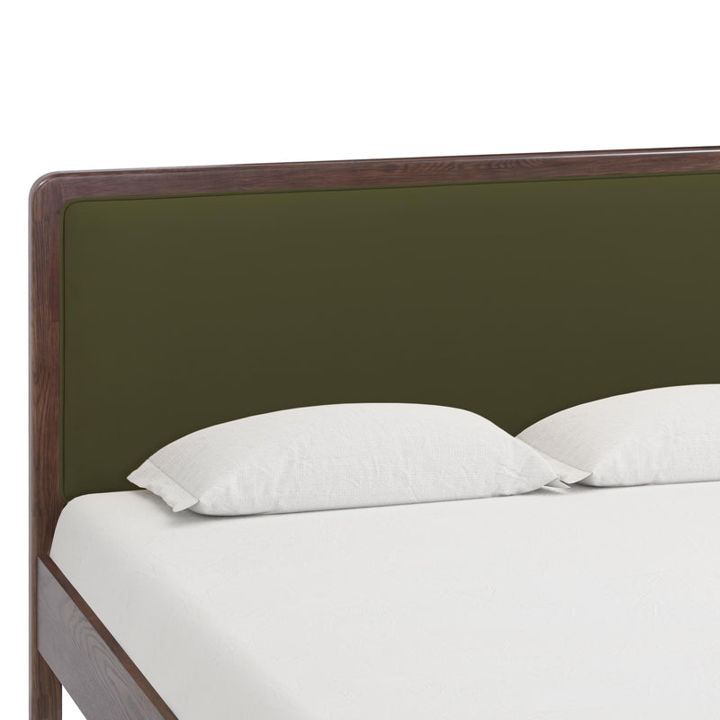 Hella Forest Green Velvet King Bed