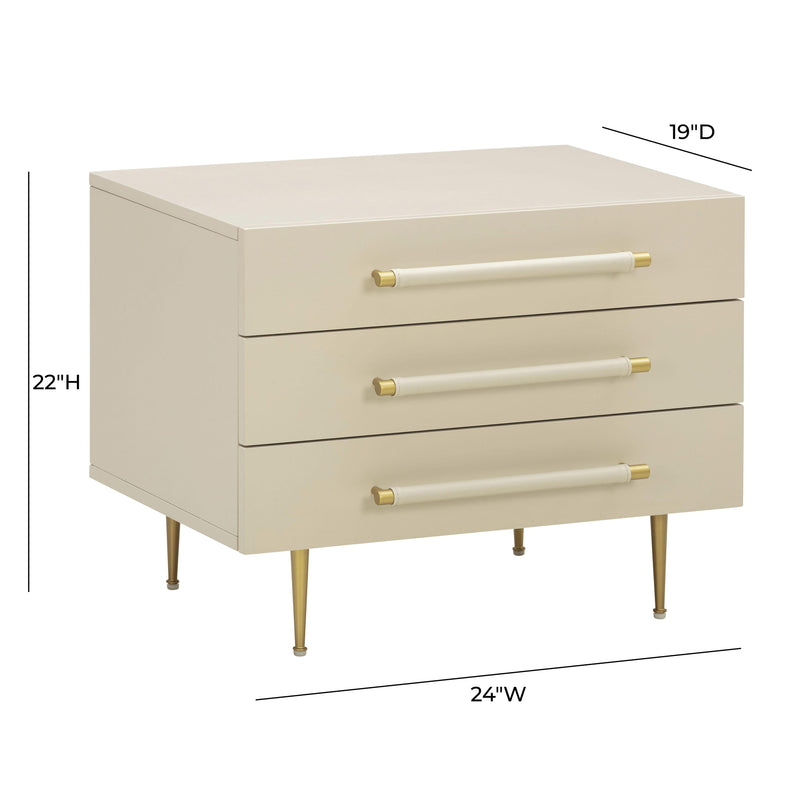 Trident Taupe Nightstand