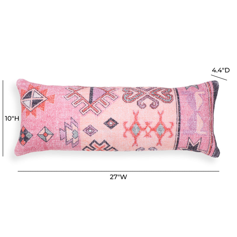 Persia Pink Cotton 27 x 10 inch Bolster Pillow