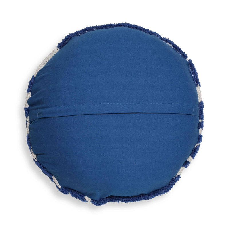 Coast Royal Blue Tufted 20" Round Pillow