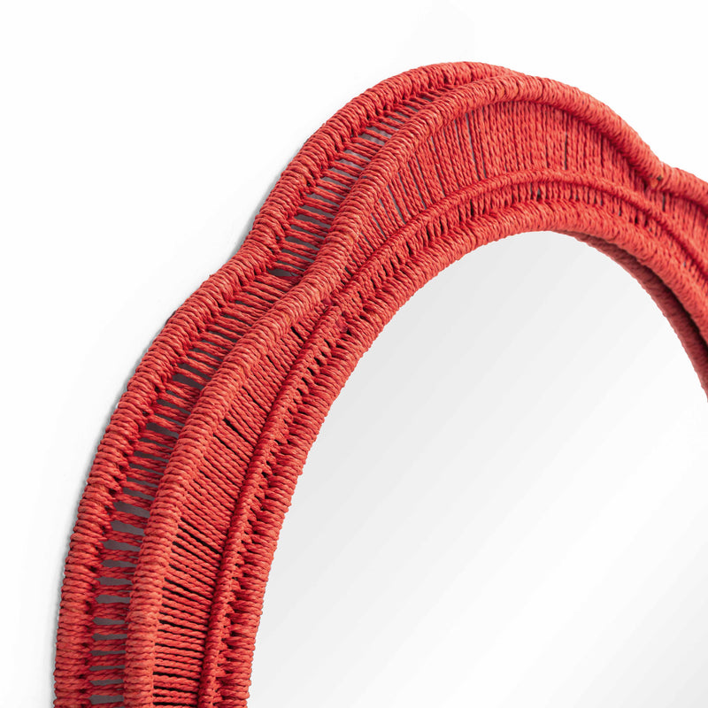 Zeva Red Wall Mirror