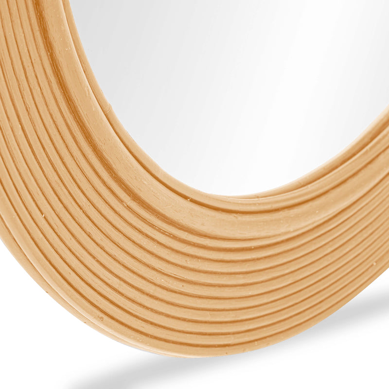 Tanya Natural Rattan Round Wall Mirror