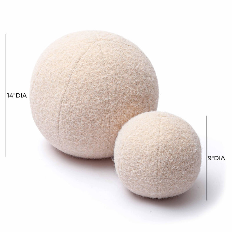 Boba Rose-Tan Long Mohair 9 inch Pillow