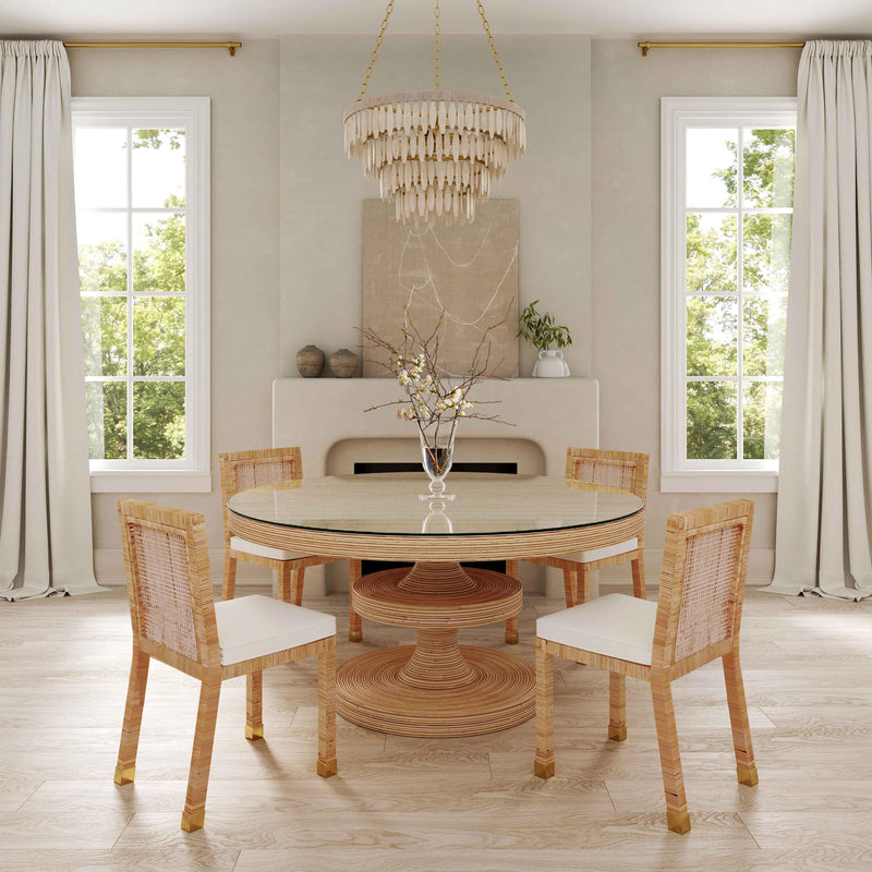 Amara Cream Linen Dining Chair