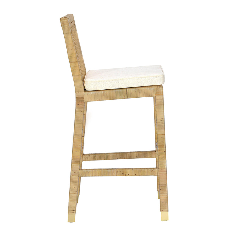 Amara Cream Linen Barstool