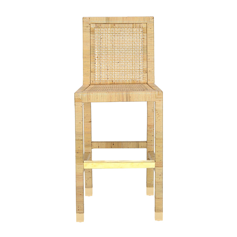 Amara Cream Linen Barstool