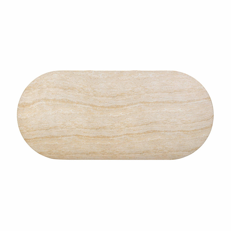 Brut Travertine Pattern Indoor/Outdoor Dining Table