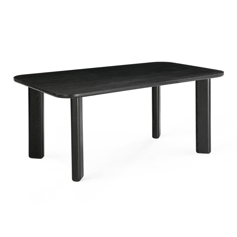 Jodie Black Ash 68" Rectangular Dining Table