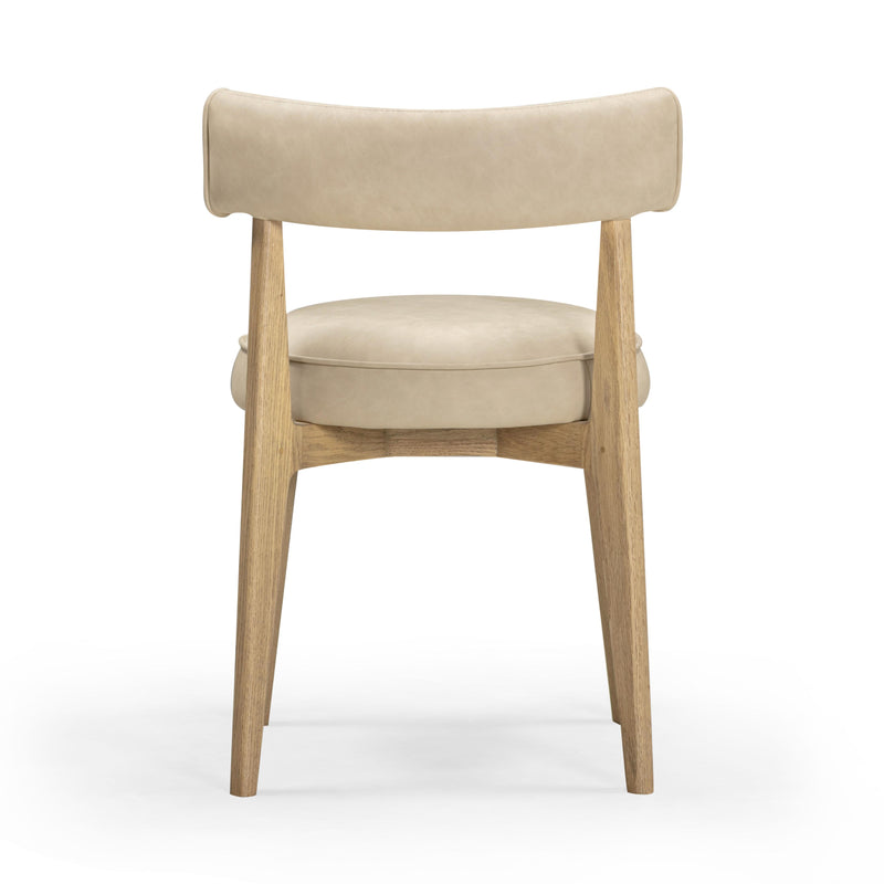 Nikita Taupe Performance Vegan Leather Dining Chair