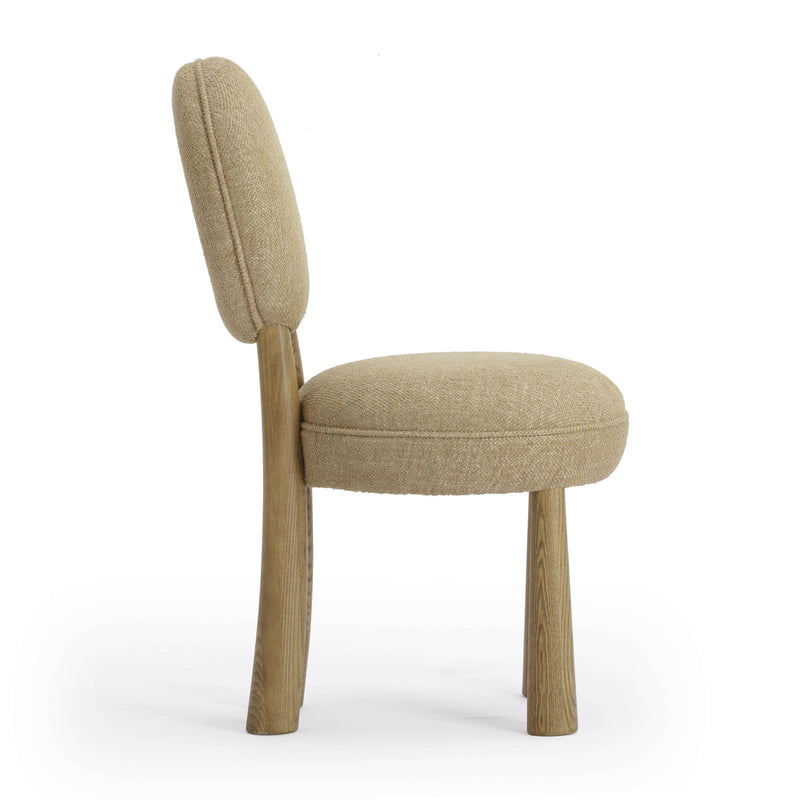 Sulley Honey Tan Perfomance Basketweave Dining Chair