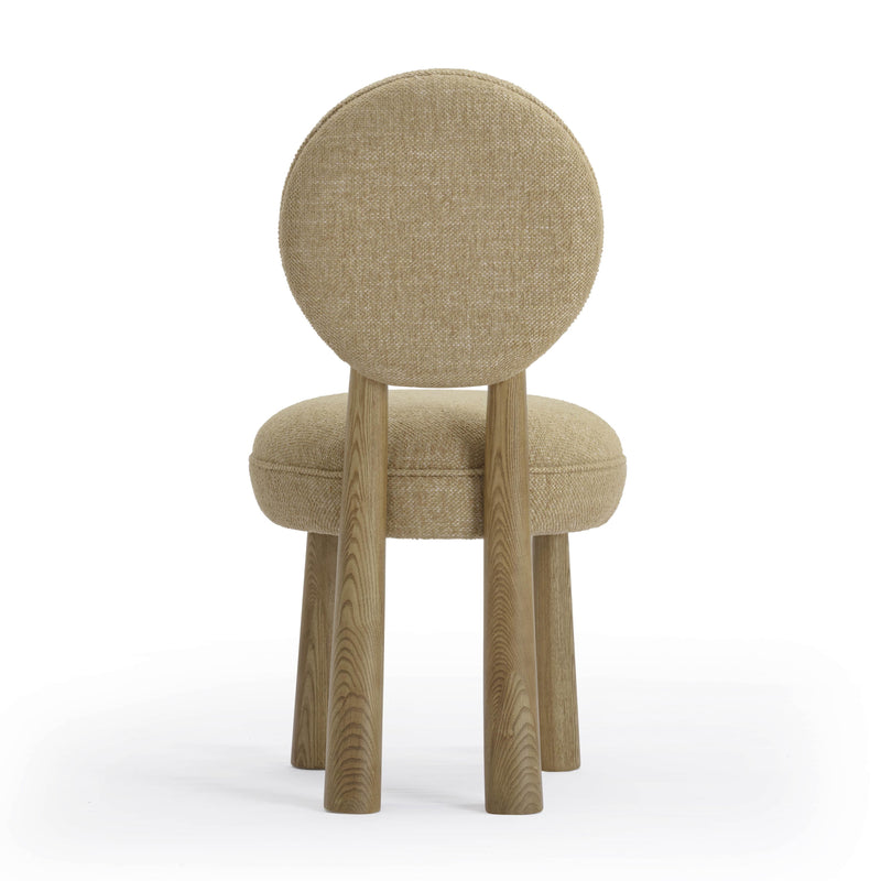 Sulley Honey Tan Perfomance Basketweave Dining Chair