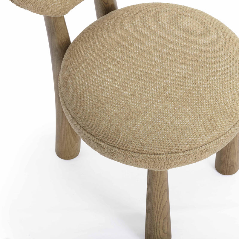 Sulley Honey Tan Perfomance Basketweave Dining Chair