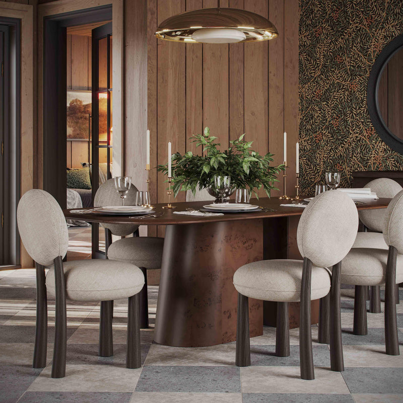 Sulley Cream Perfomance Chenille Dining Chair