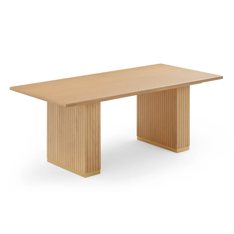 Chelsea Natural Oak Wood 79 inch Rectangular Dining Table