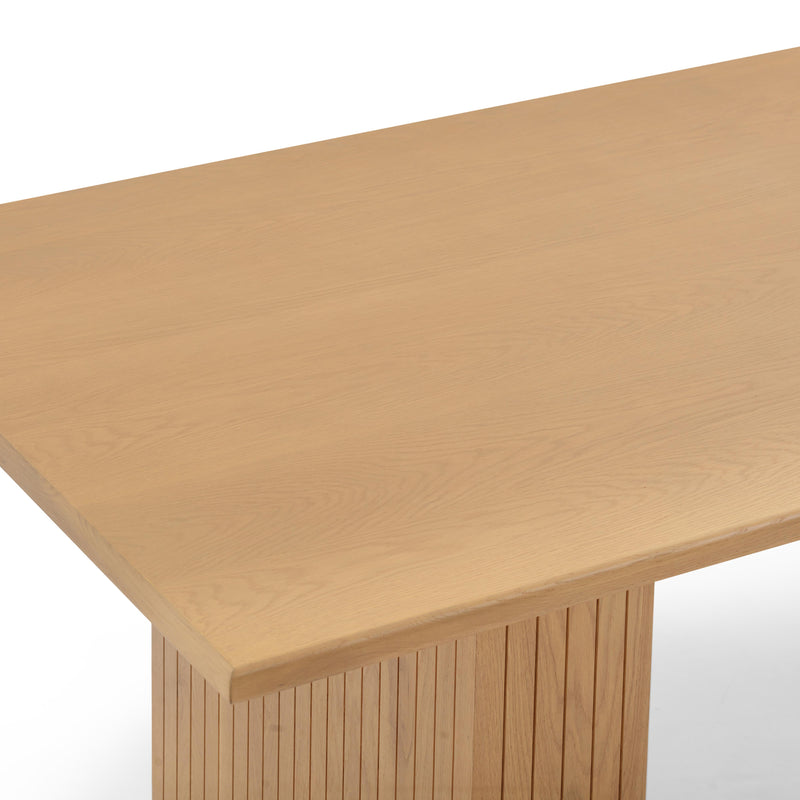 Chelsea Natural Oak Wood 79 inch Rectangular Dining Table