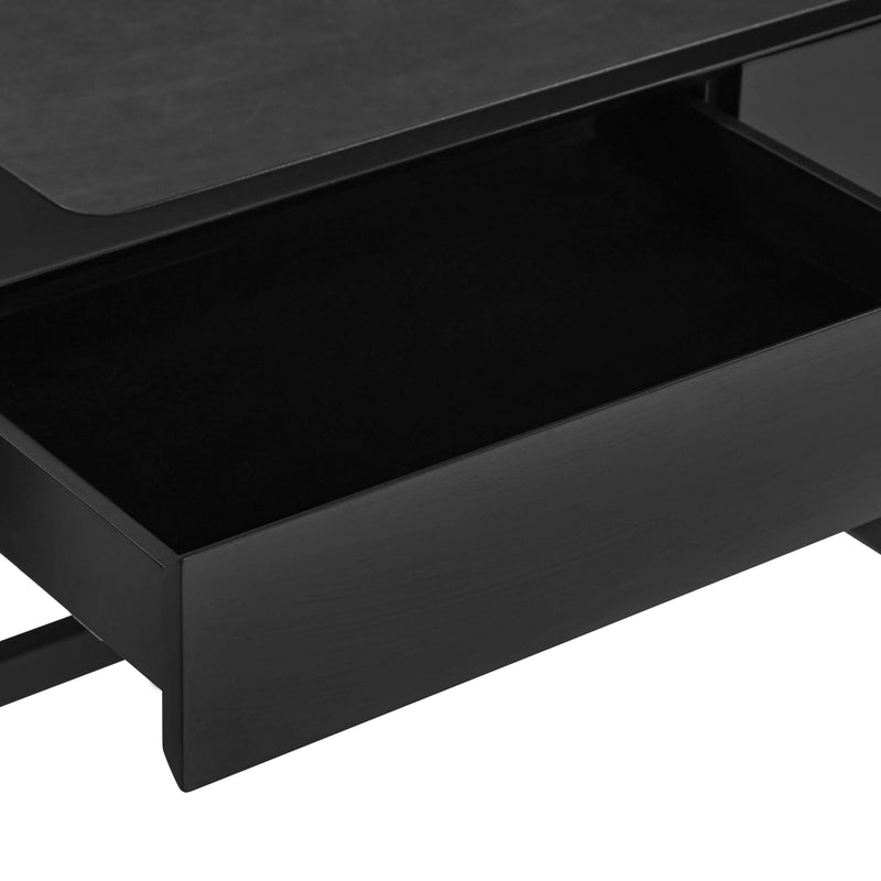 Alfalfa Black 2 Drawer Desk