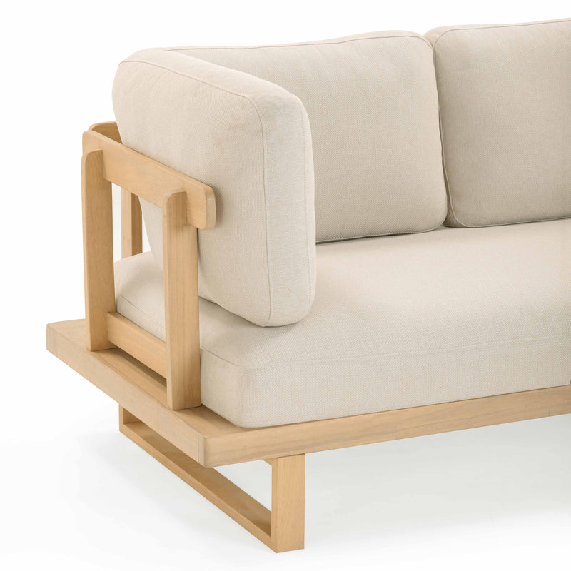 Evan Cream Outdoor L-Sectional