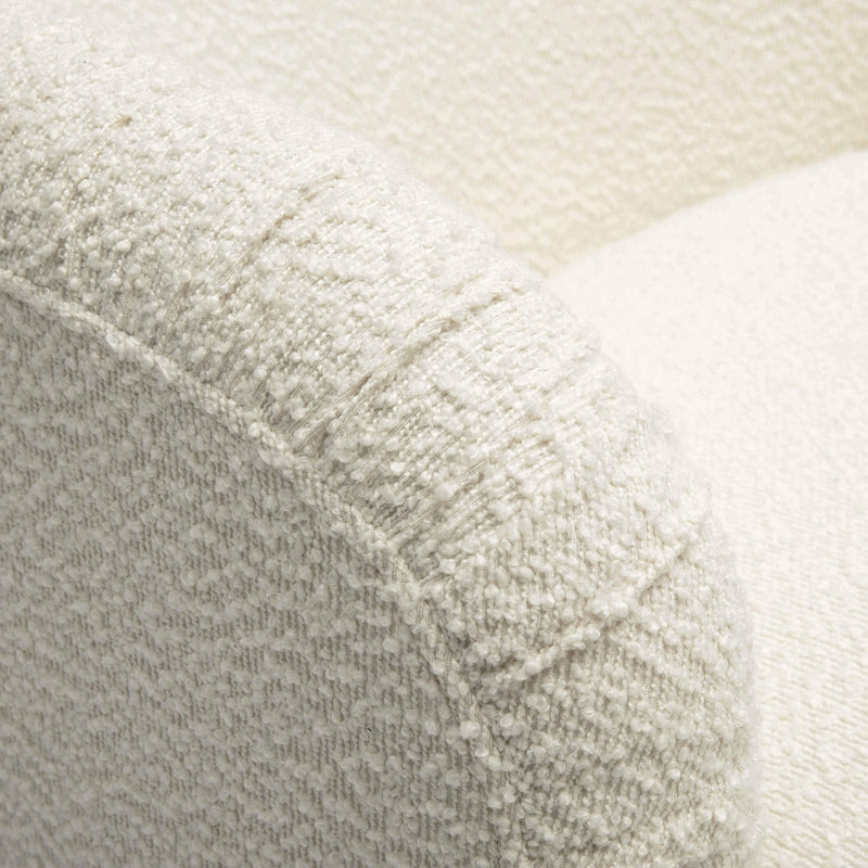 Pamela Cream Boucle Tassel Lounge Chair