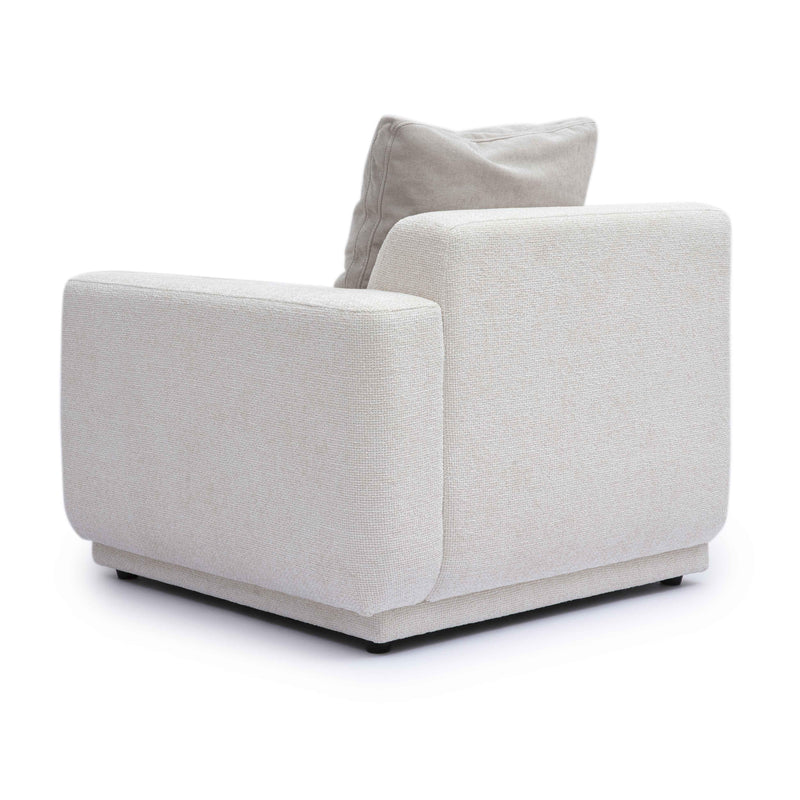 Perry Cream Chenille Modular RAF Corner Chair
