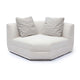 Perry Cream Chenille Modular Wedge Corner Chair