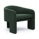 Marla Forest Green Boucle Accent Chair