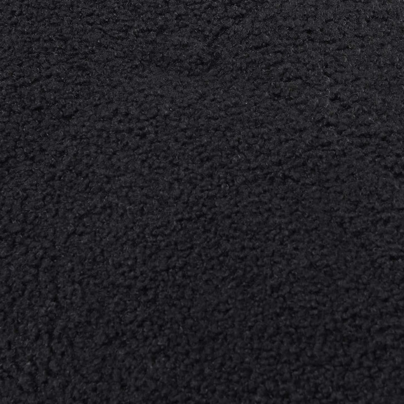 Calliope Black Vegan Shearling Modular Armless Chair