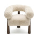 Spara Natural Straight Vegan Shearling Accent Chair