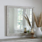 Boho Chic Plain Mirror in Washed White