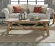 Harby Reclaimed Wood Rectangular Coffee Table in Rustic Tawny