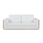 1130 DivanItalia White Sofa – Top Grain Italian Leather
