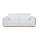 1130 DivanItalia White Sofa – Top Grain Italian Leather