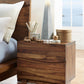 Ocean Two Drawer Solid Wood Nightstand in Natural Sengon