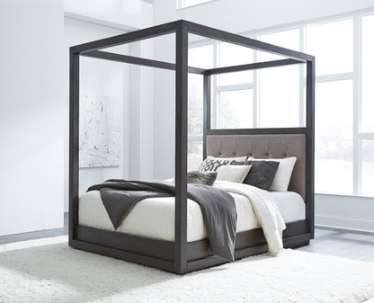Oxford Canopy Bed in Dolphin