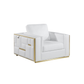 1130 DivanItalia White Chair – Top Grain Italian Leather