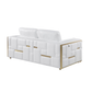 1130 DivanItalia White Sofa – Top Grain Italian Leather