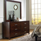 Riva Six Drawer Dresser in Chocolate Brown (2024)