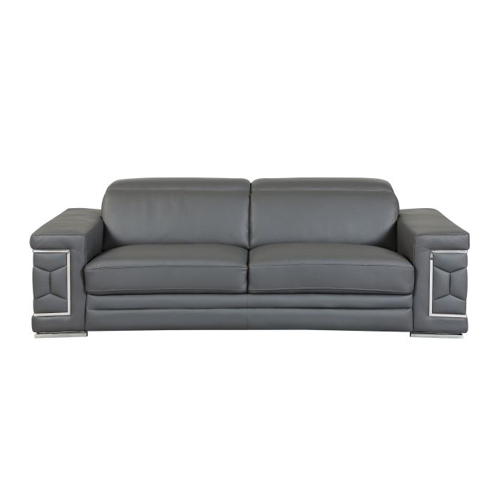 692 DivanItalia Camel Sofa with Adjustable Headrest in Top-Grain Italian Leather