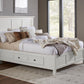 Paragon California King-size Four Drawer Storage Bed in White