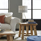 Harby Reclaimed Wood Square Side Table in Rustic Tawny