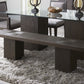 Modesto Wooden Dining Bench in French Roast