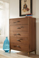 Adler Five Drawer Chest in Natural Walnut (2024)