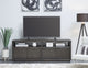 Oxford Solid Wood 74 inch Media Console in Basalt Grey