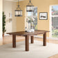 Meadow Solid Wood Extending Dining Table in Brick Brown
