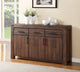 Meadow Three Drawer Three Door Solid Wood Sideboard in Brick Brown
