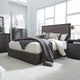 Oxford King-Size Platform Bed in Dolphin